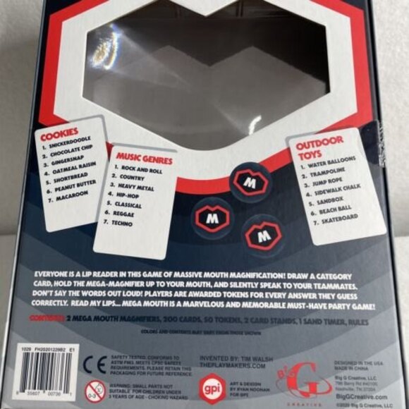 Mega Mouth Board Game - The Game of Reading Lips - Big G Creative - New - Picture 7 of 8